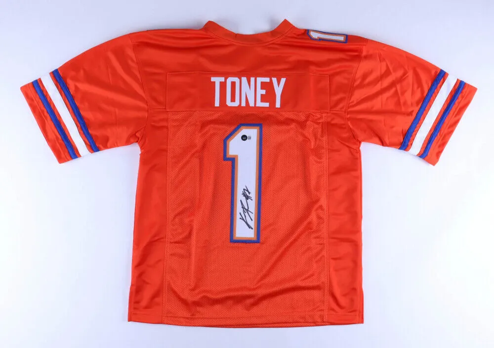Kadarius Toney Signed Florida Gators Jersey (Beckett) Kansas City Chiefs W.R.