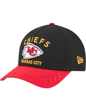Kansas City Chiefs New Era NFL 25 Draft 9FORTY M-Crown Snapback Hat - Black