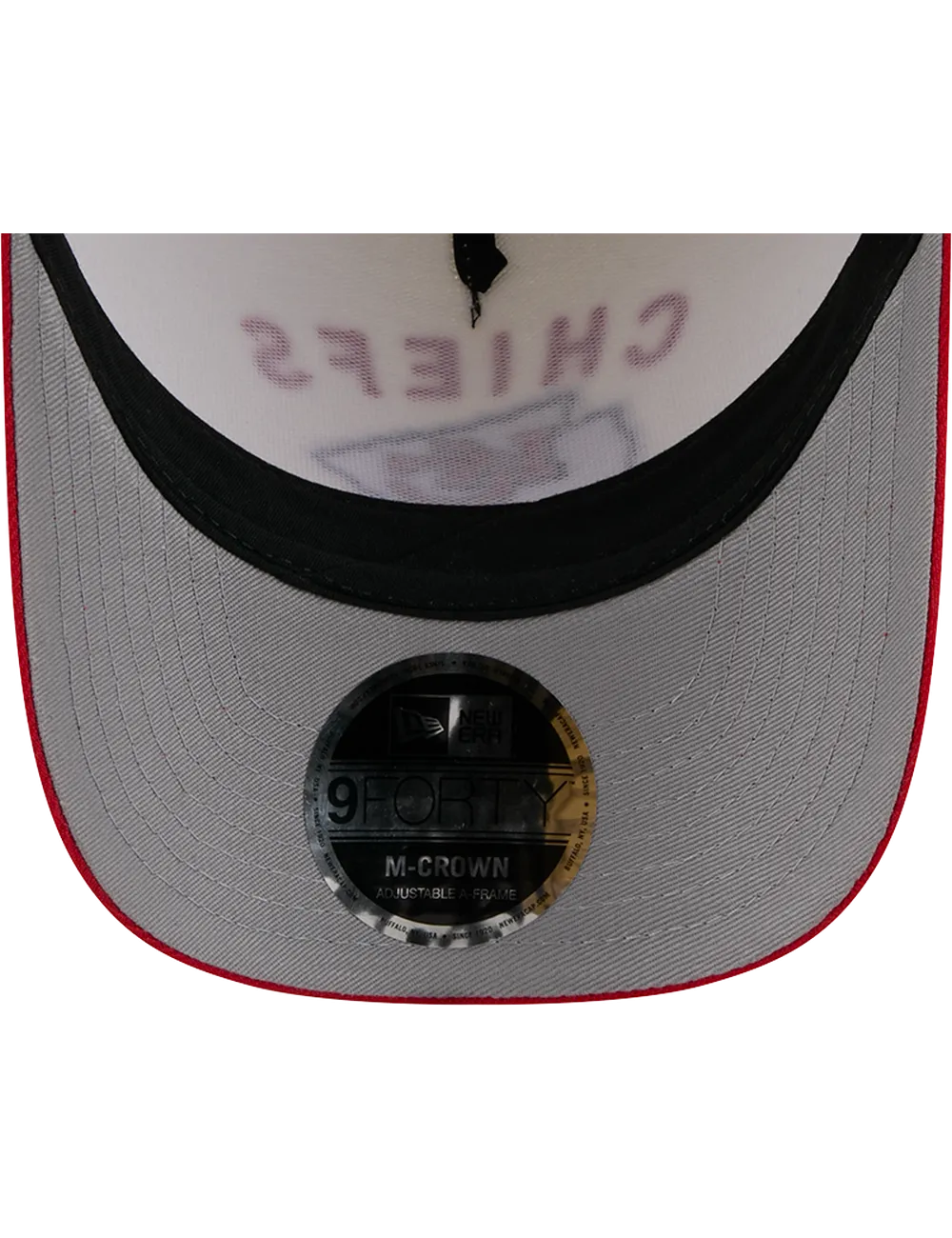 Kansas City Chiefs New Era NFL 25 Draft 9FORTY M-Crown Snapback Hat - Chrome