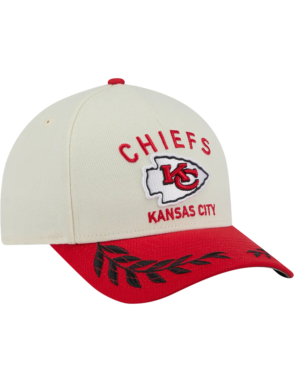 Kansas City Chiefs New Era NFL 25 Draft 9FORTY M-Crown Snapback Hat - Chrome