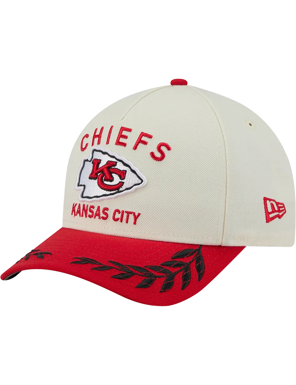 Kansas City Chiefs New Era NFL 25 Draft 9FORTY M-Crown Snapback Hat - Chrome