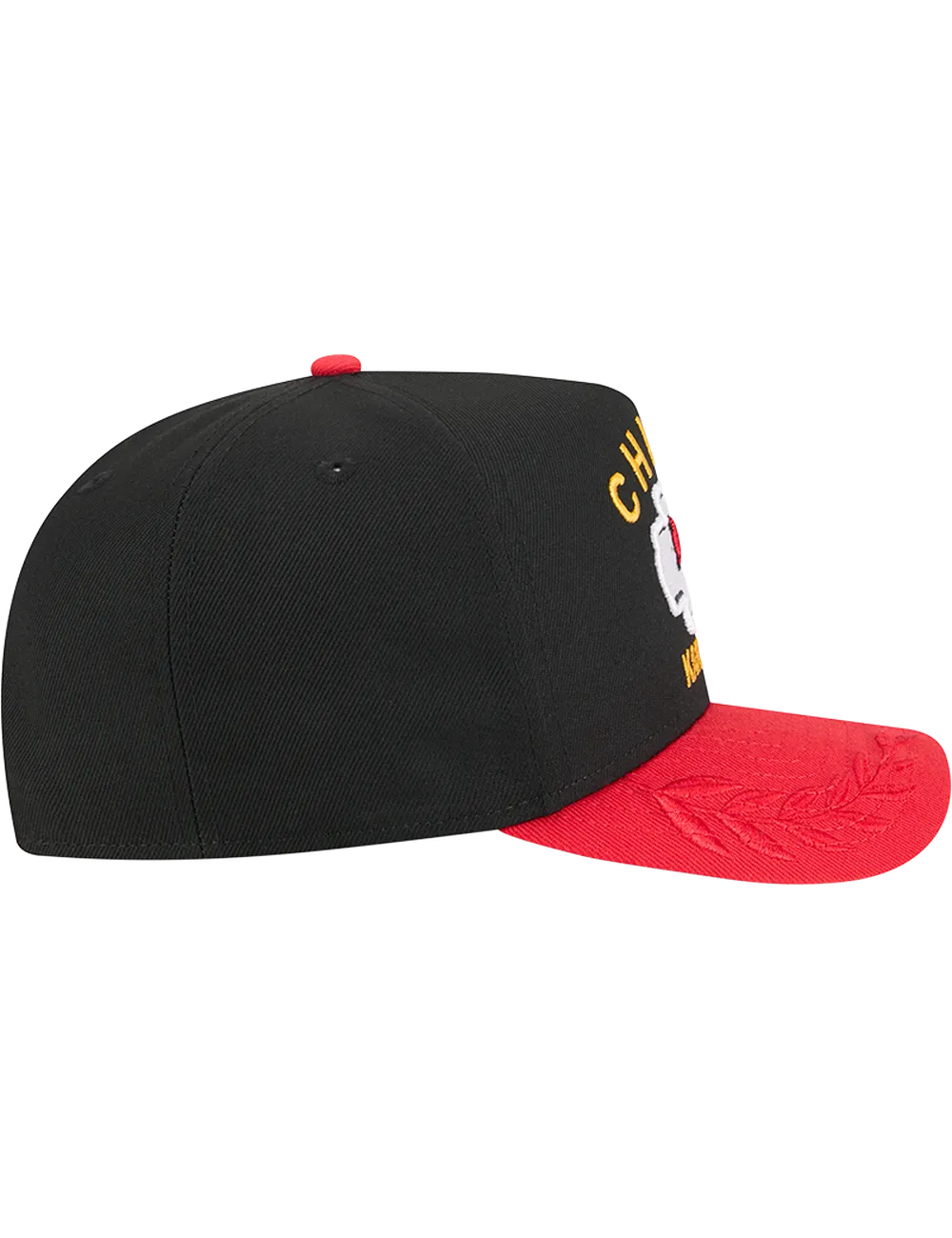 Kansas City Chiefs New Era NFL 25 Draft Pre-Curved 9FIFTY A-Frame Snapback Hat - Black