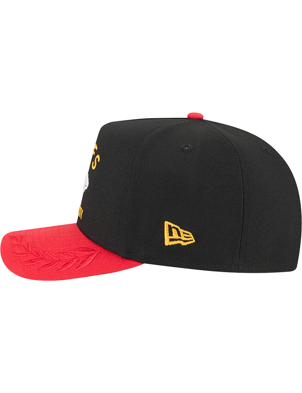 Kansas City Chiefs New Era NFL 25 Draft Pre-Curved 9FIFTY A-Frame Snapback Hat - Black