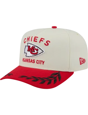 Kansas City Chiefs New Era NFL 25 Draft Pre-Curved 9FIFTY A-Frame Snapback Hat - Chrome