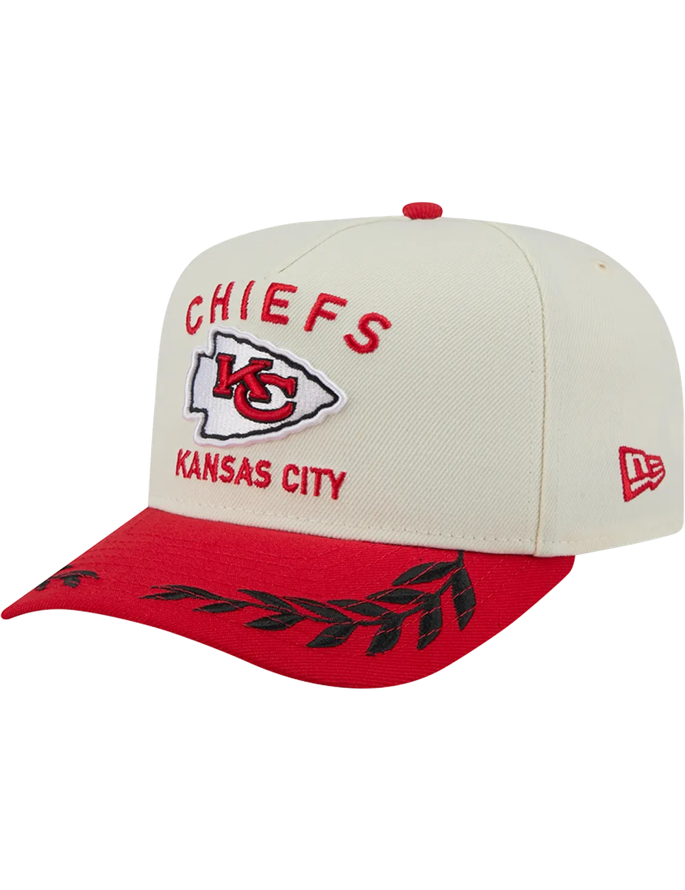 Kansas City Chiefs New Era NFL 25 Draft Pre-Curved 9FIFTY A-Frame Snapback Hat - Chrome