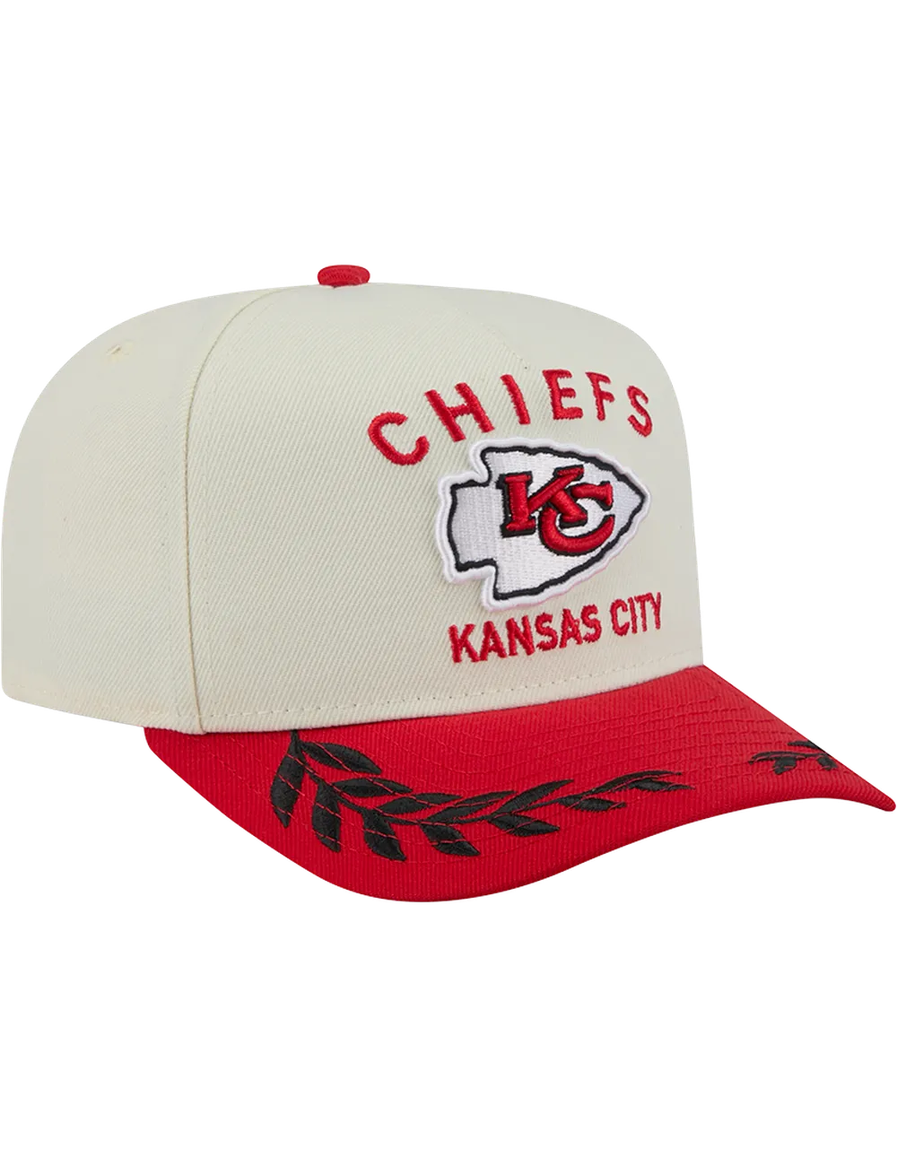 Kansas City Chiefs New Era NFL 25 Draft Pre-Curved 9FIFTY A-Frame Snapback Hat - Chrome