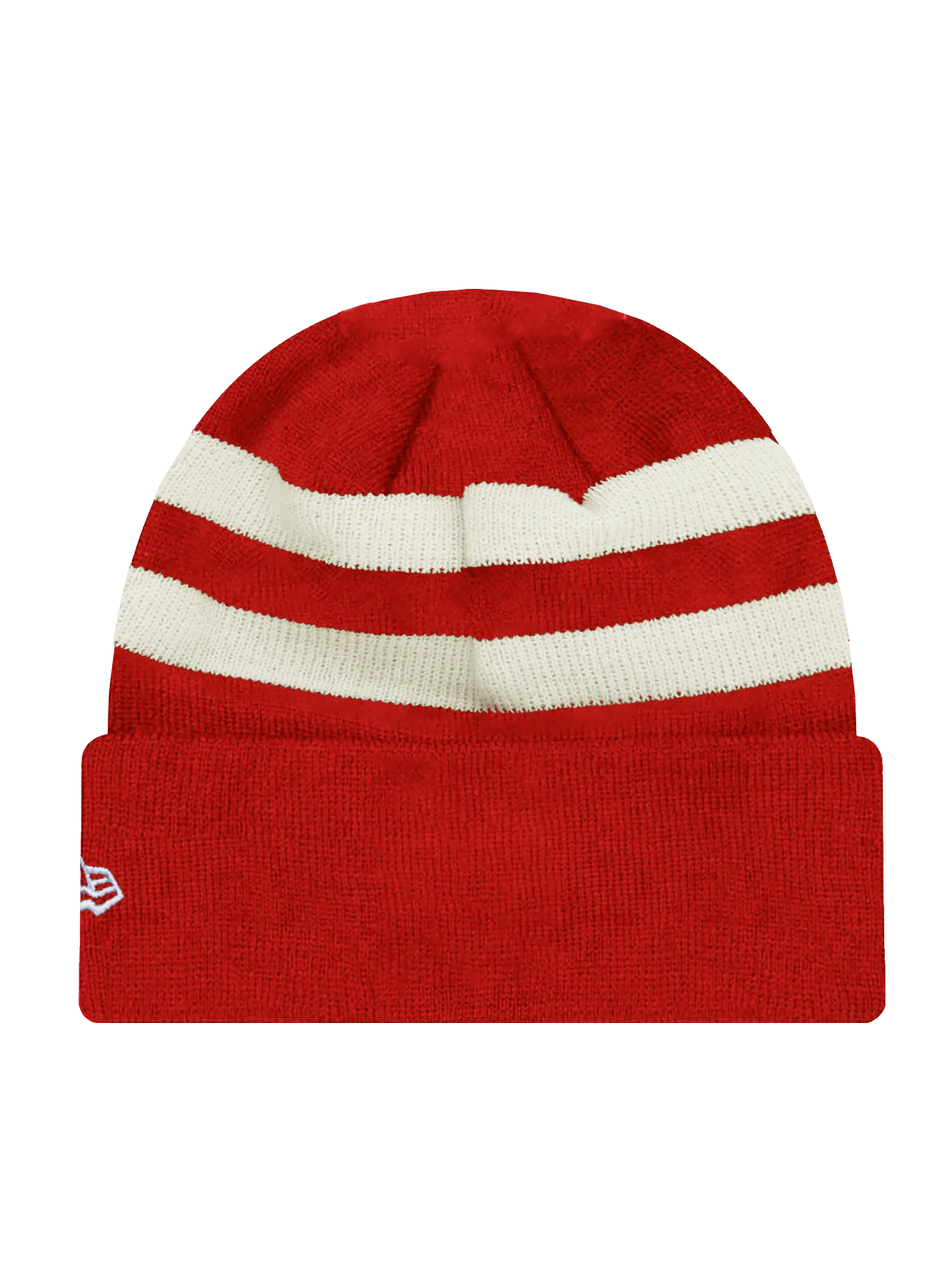 Kansas City Chiefs New Era NFL Ivory Stripe Knit Beanie - Red