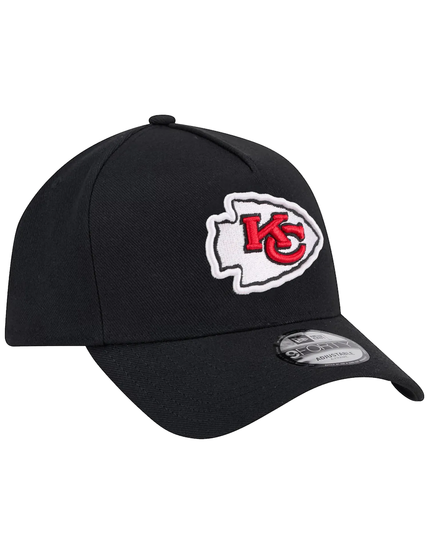 Kansas City Chiefs New Era NFL Team 9FORTY A-Frame Snapback Hat - Black