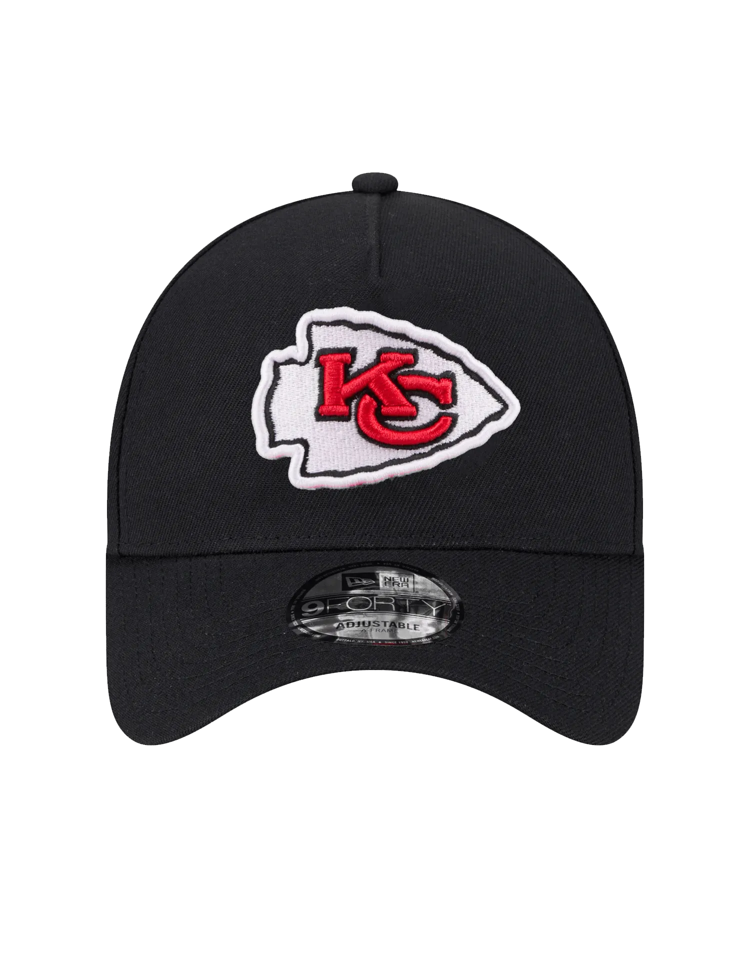 Kansas City Chiefs New Era NFL Team 9FORTY A-Frame Snapback Hat - Black