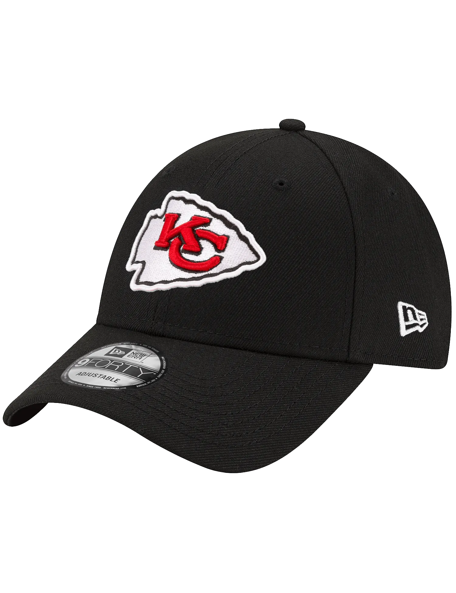 Kansas City Chiefs New Era NFL Team 9FORTY Strapback Hat - Black