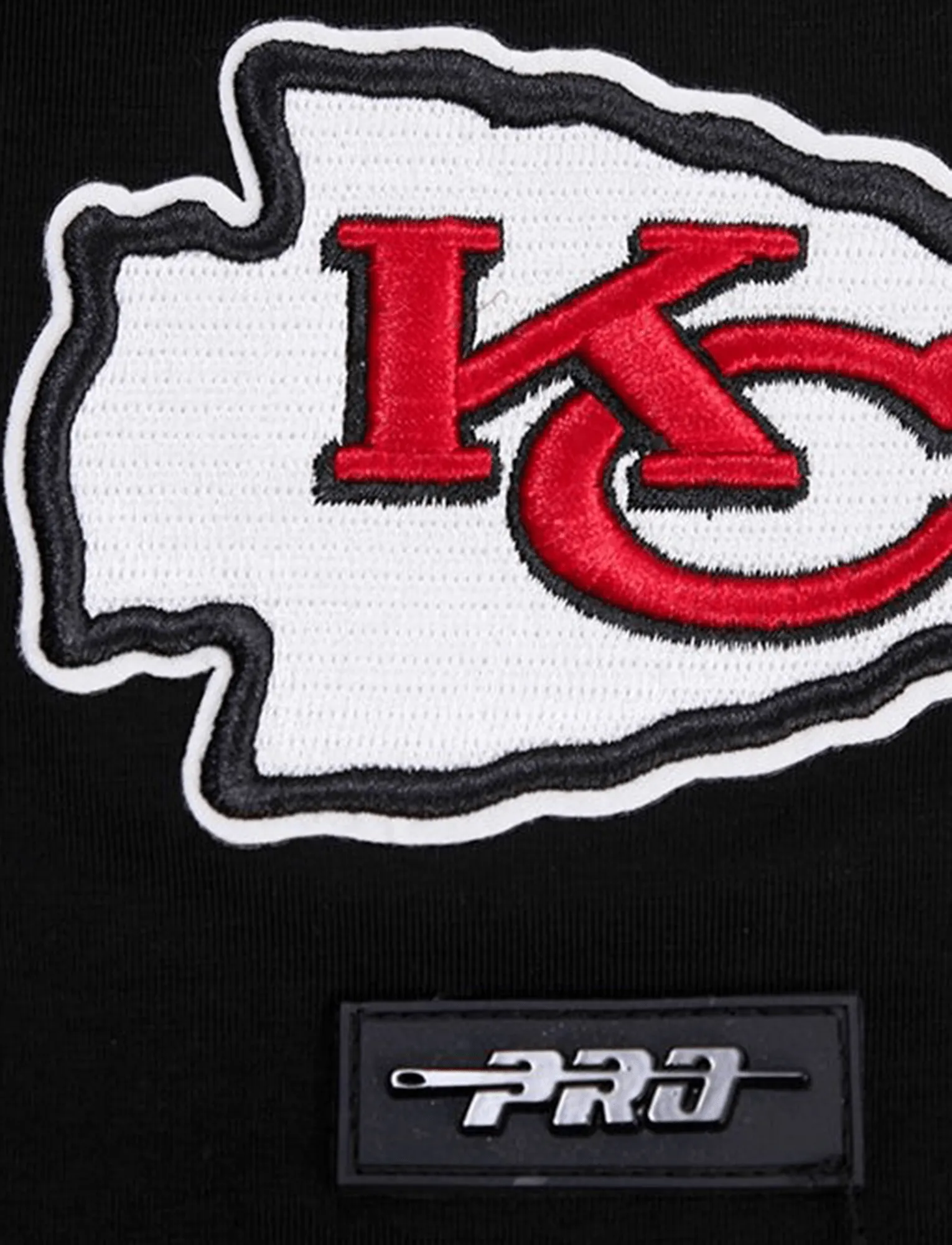 Kansas City Chiefs Pro Standard NFL Classic Chenille Flex T-Shirt - Black