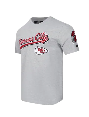Kansas City Chiefs Pro Standard NFL Script Tail Flex T-Shirt - Grey Marle