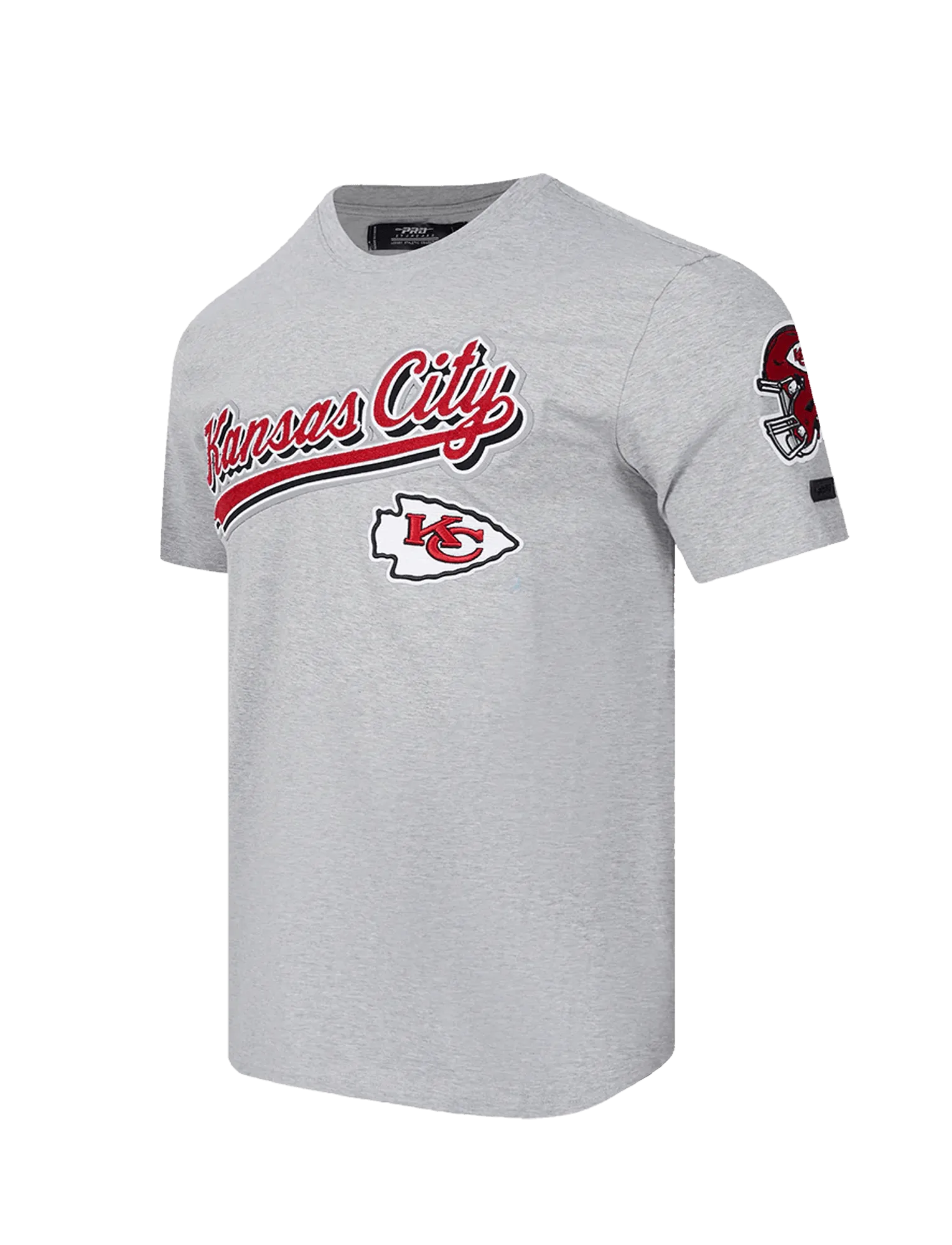 Kansas City Chiefs Pro Standard NFL Script Tail Flex T-Shirt - Grey Marle