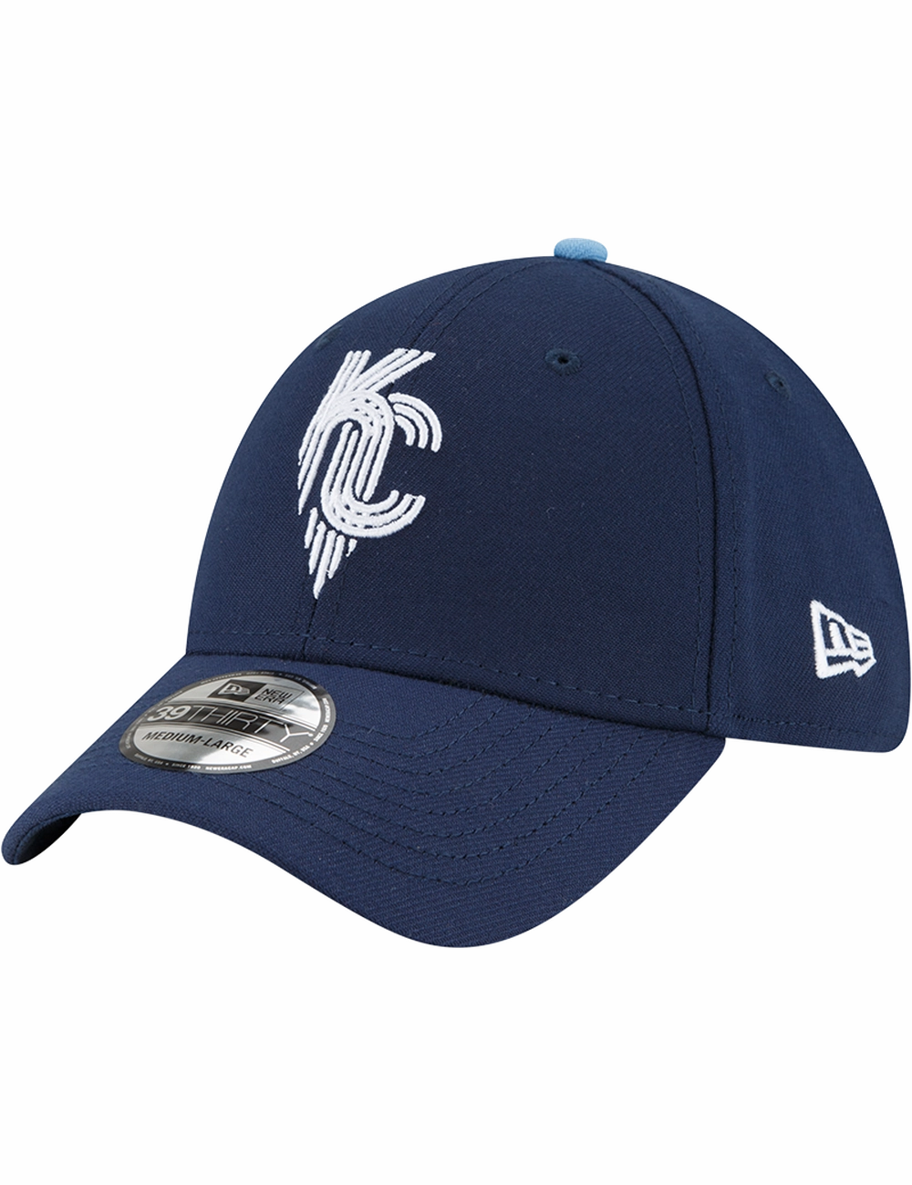 Kansas City Royals New Era MLB City Connect 39THIRTY Stretch-Fit Hat - Navy