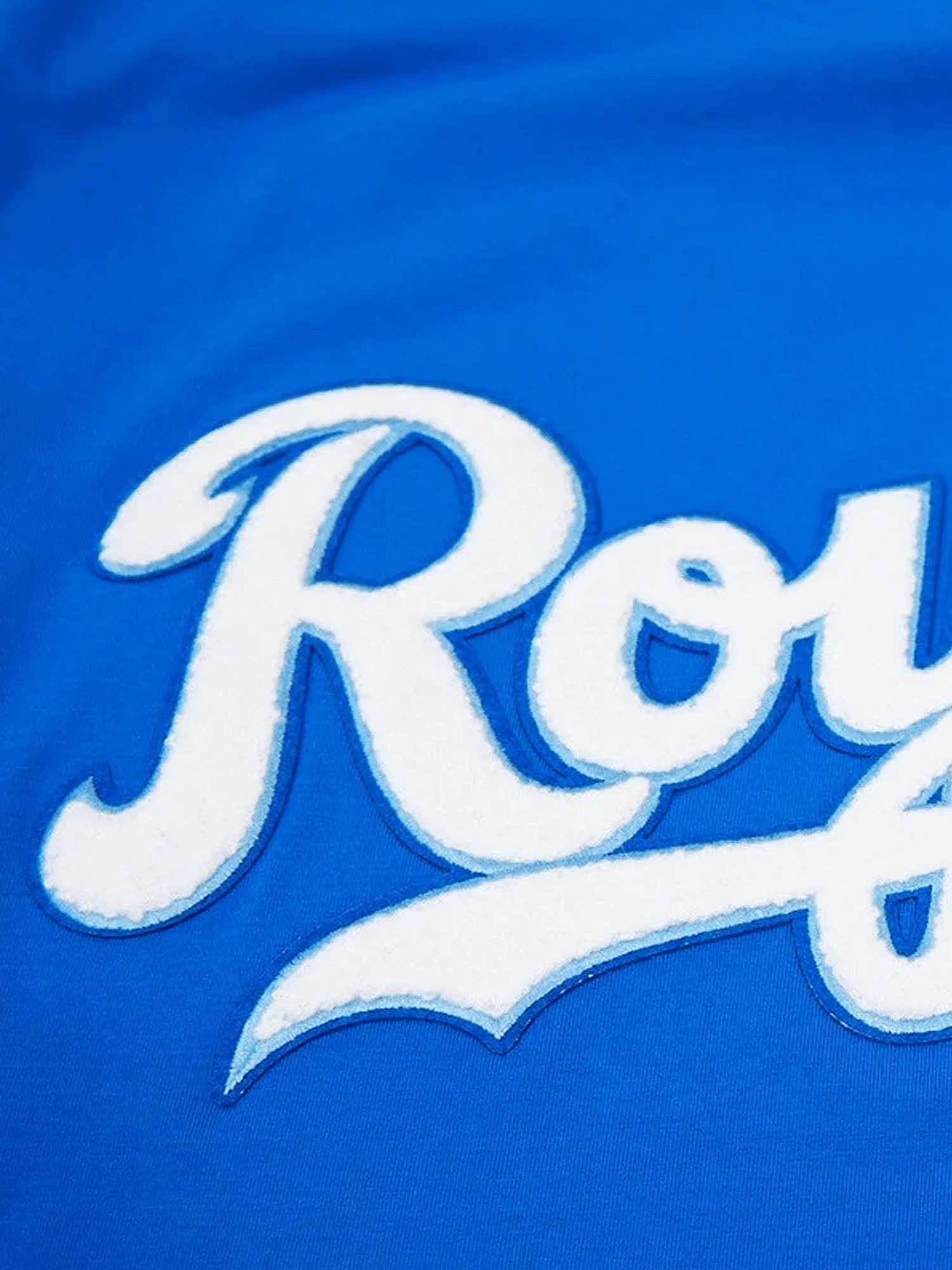 Kansas City Royals Pro Standard MLB Team Chenille Flex T-Shirt - Blue