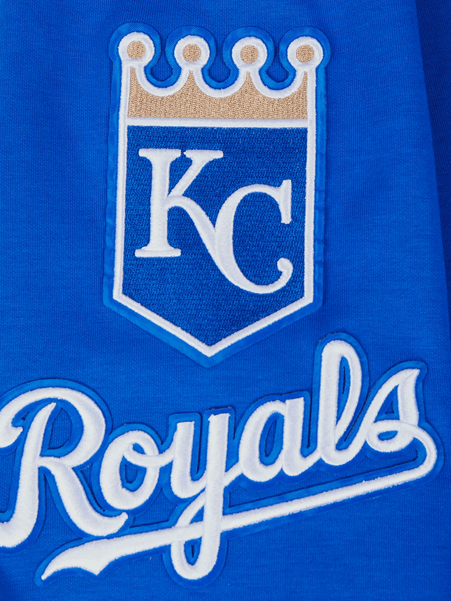 Kansas City Royals Pro Standard MLB Team Chenille Hoodie Jumper  - Blue