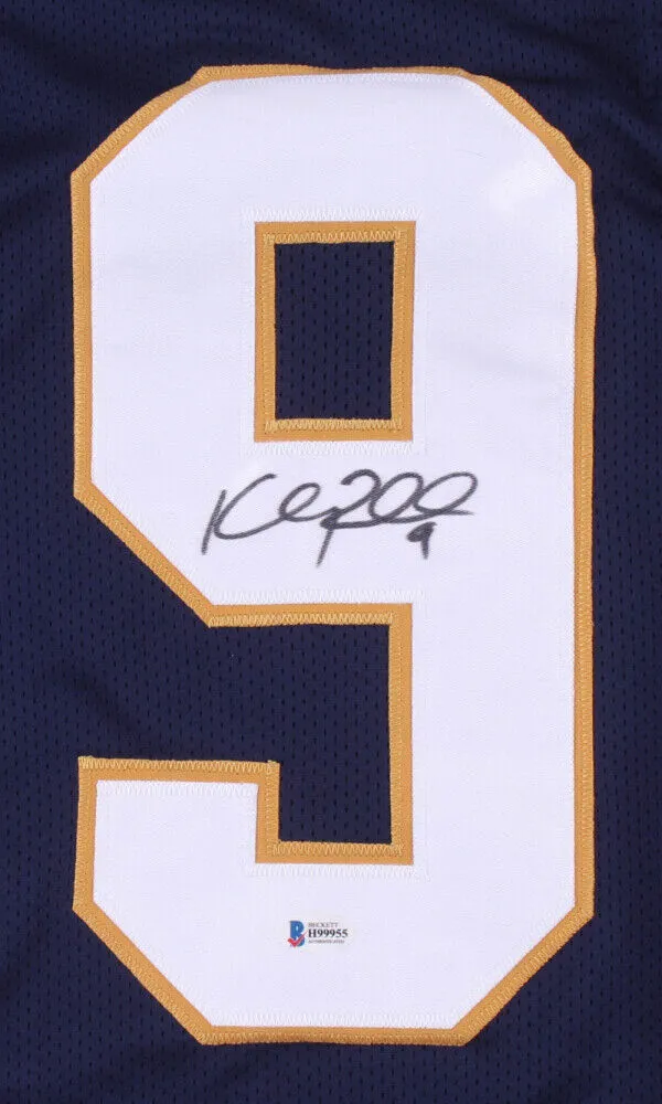 Kyle Rudolph Signed Notre Dame Fighting Irish Jersey (TSE Hologram) Vikings T.E.