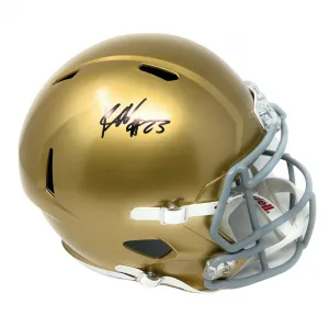 Kyren Williams Signed Notre Dame Fighting Irish Full-Size Helmet (Beckett Holo)