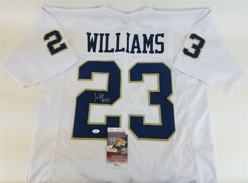 Kyren Williams Signed Notre Dame Fighting Irish Jersey (JSA COA) 2021 Jr. R.B.