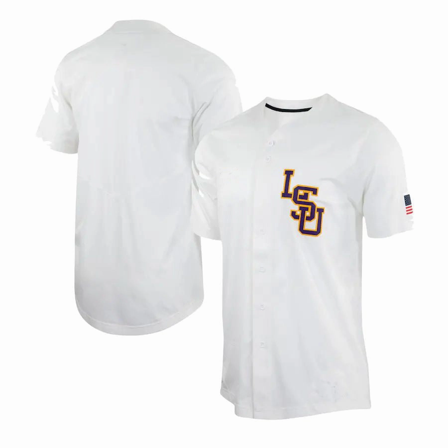 L.Tigers Replica Baseball Jersey White Stitched American College Jerseys