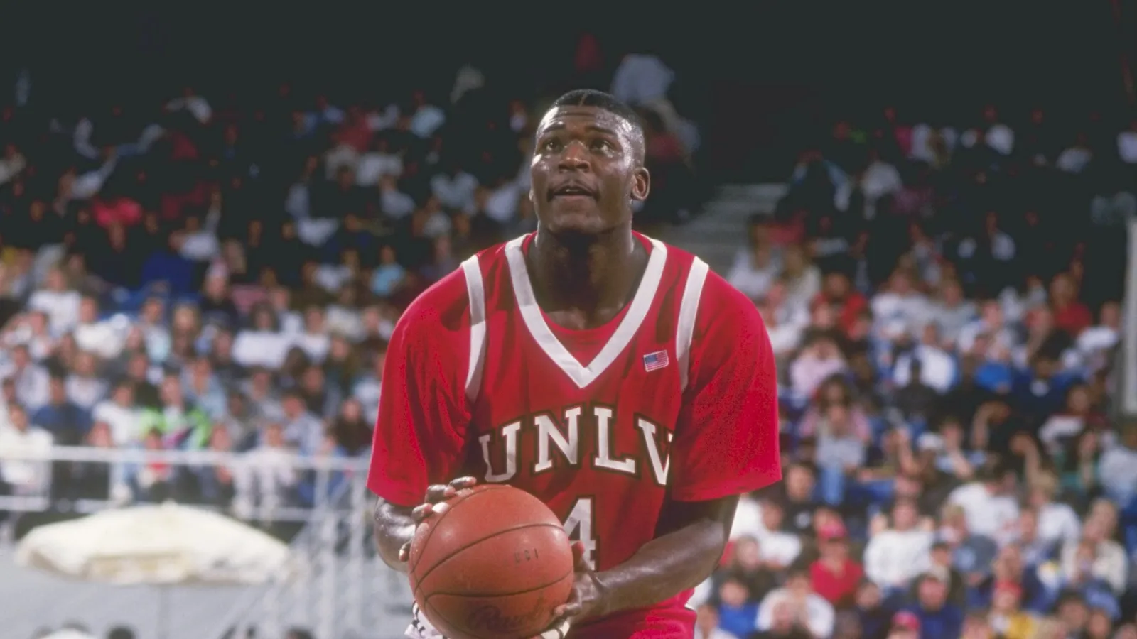 Larry Johnson Signed UNLV Runnin' Rebels Highlight Stat Jersey (TriStar Holo)