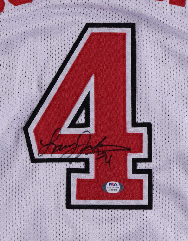Larry Johnson Signed UNLV Runnin' Rebels Jersey  (PSA COA)  #1 Overall Pick 1991