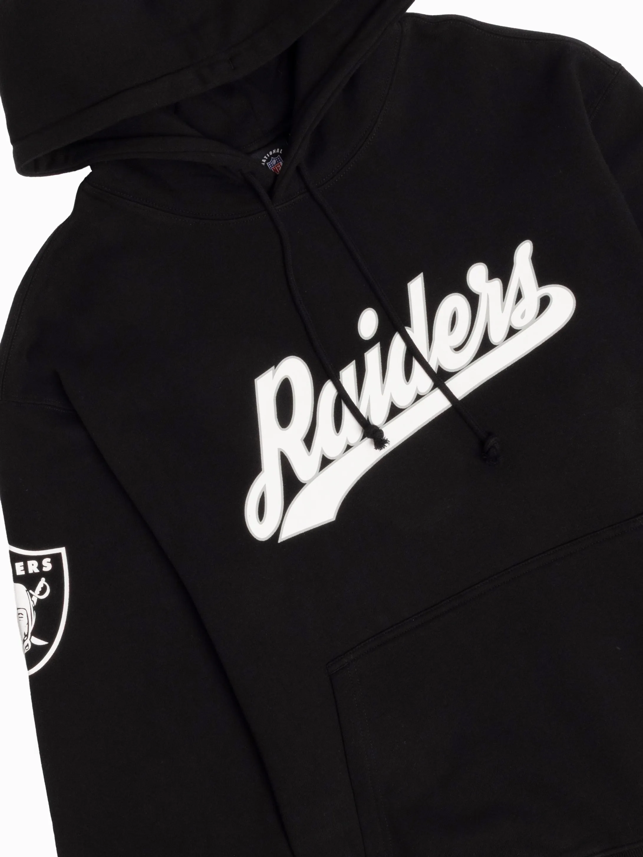 Las Vegas Raiders Majestic NFL Script Vintage Hoodie Jumper - Black