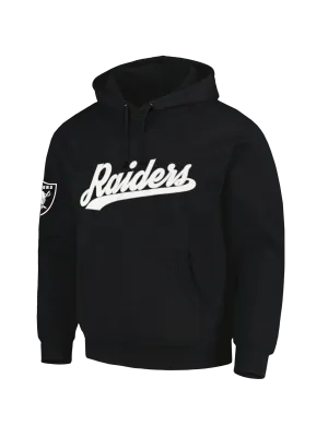 Las Vegas Raiders Majestic NFL Script Vintage Hoodie Jumper - Black