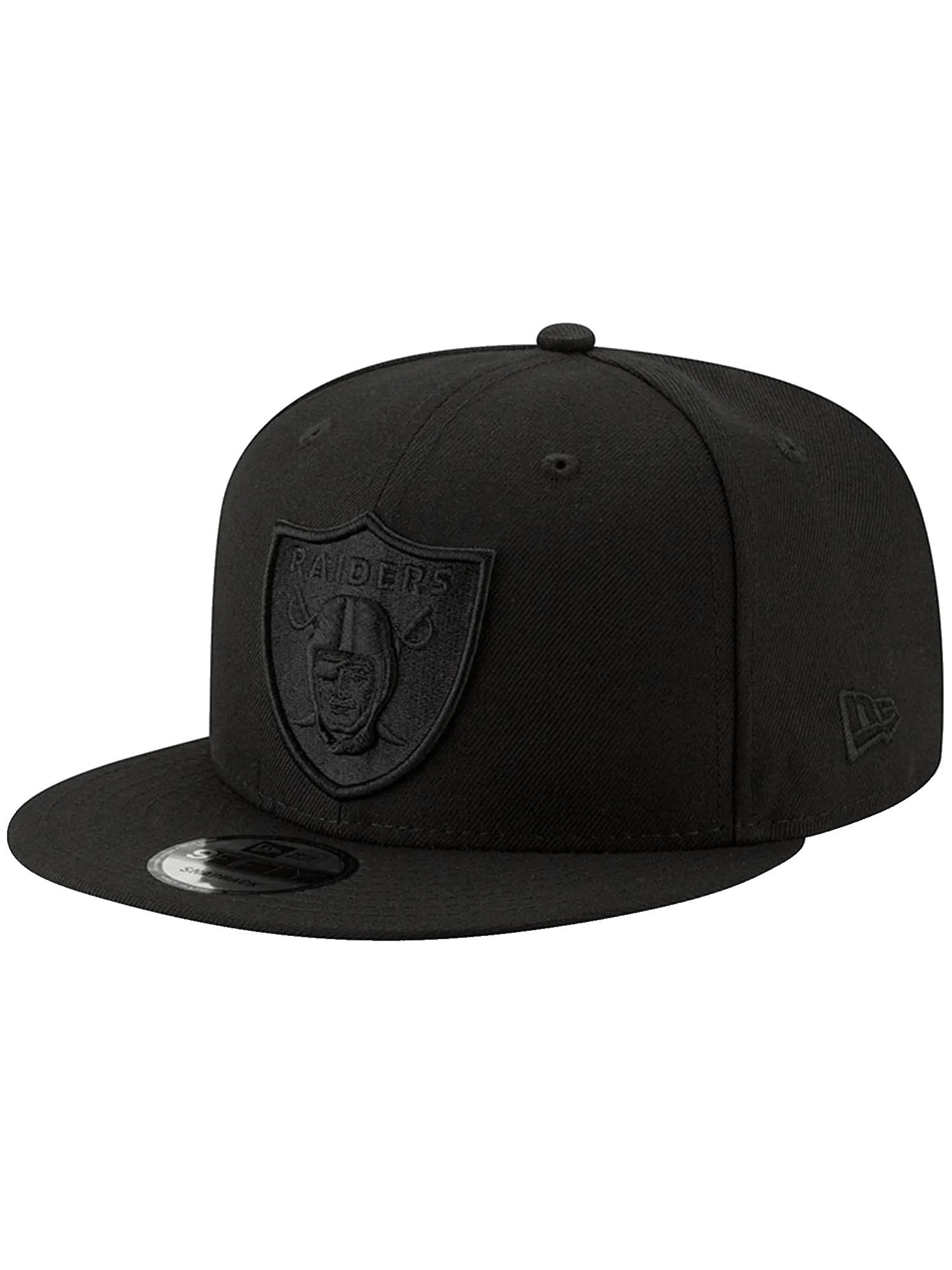 Las Vegas Raiders New Era NFL Black On Black 9FIFTY Snapback Hat