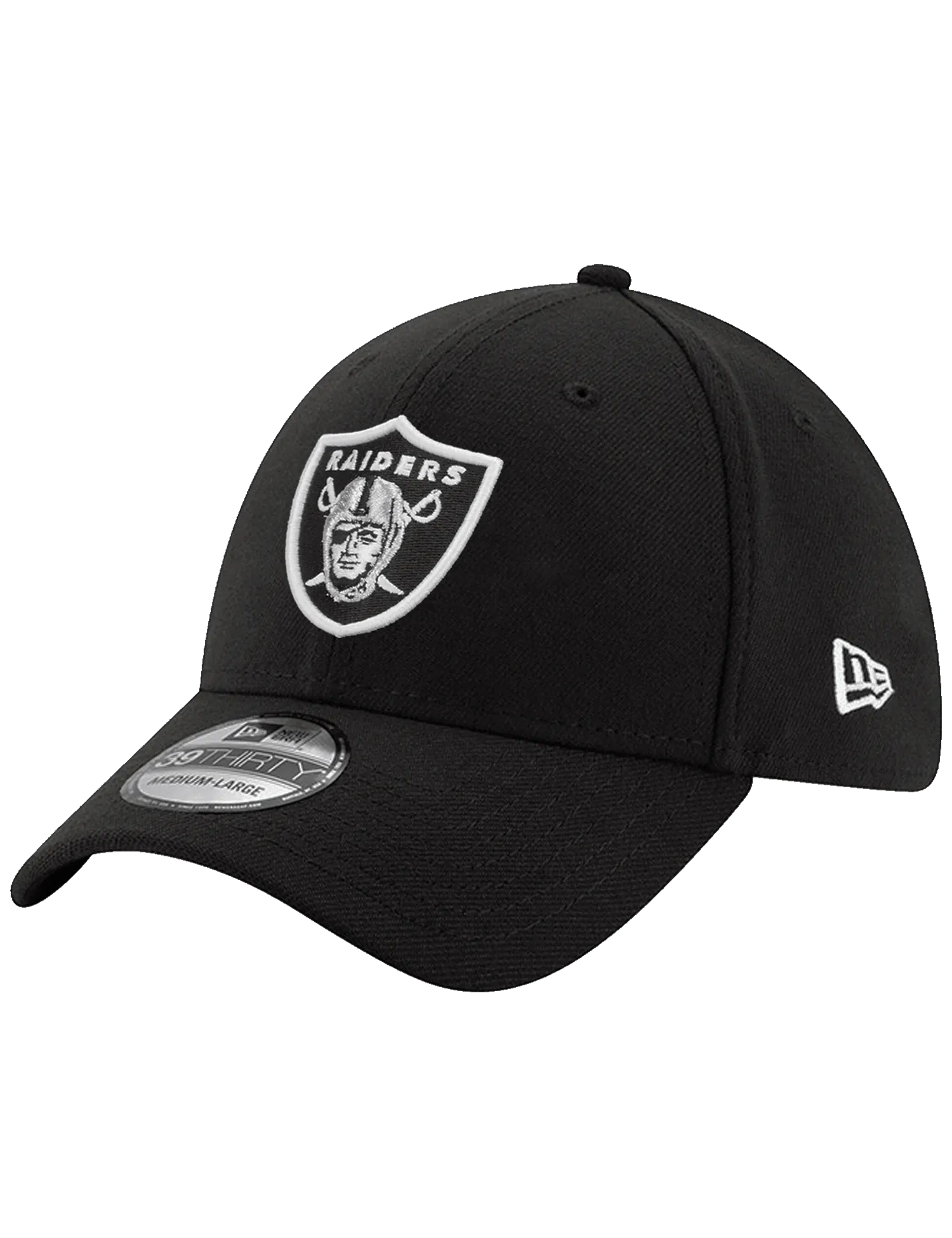 Las Vegas Raiders New Era NFL Team 39THIRTY Stretch Fit Hat - Black