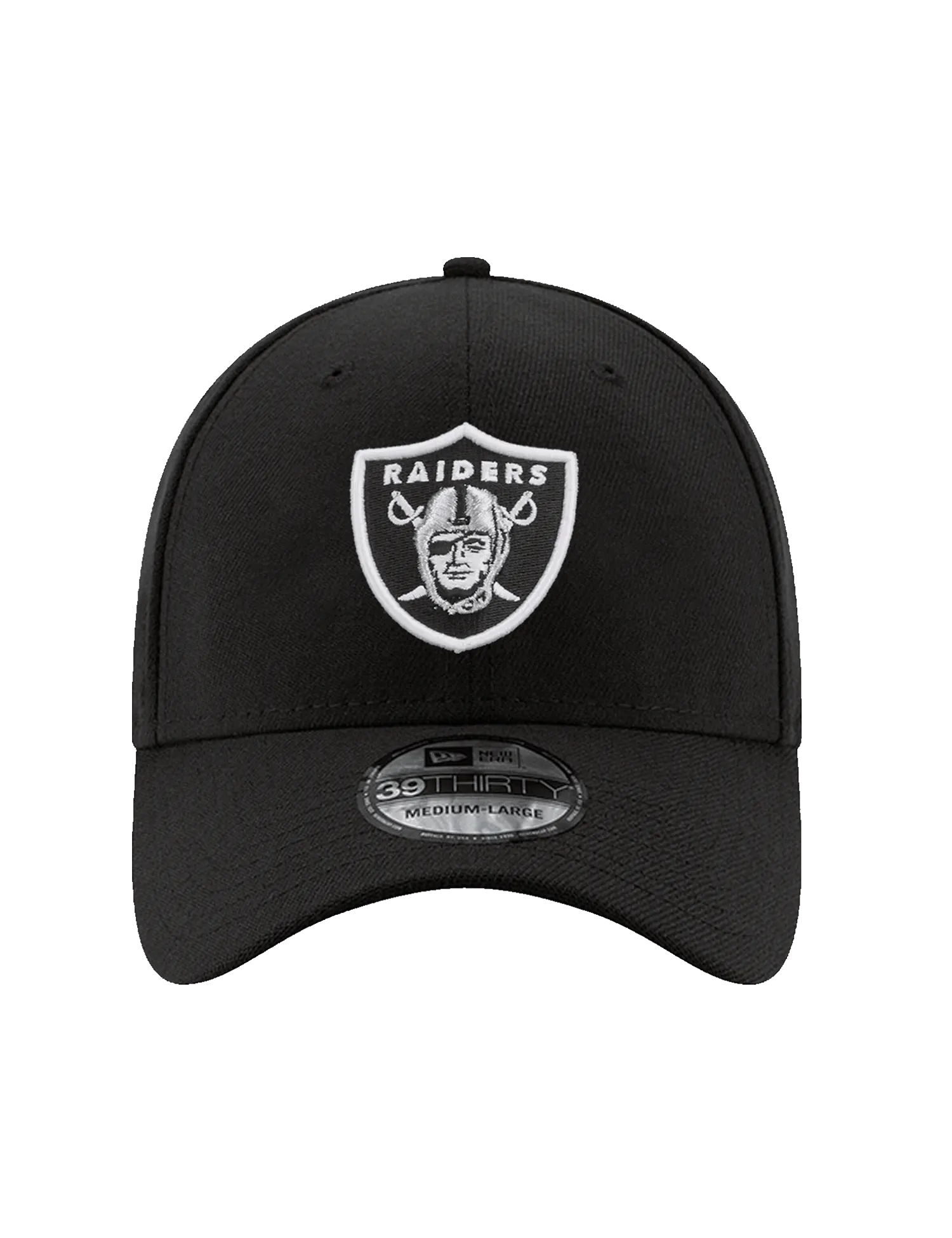 Las Vegas Raiders New Era NFL Team 39THIRTY Stretch Fit Hat - Black