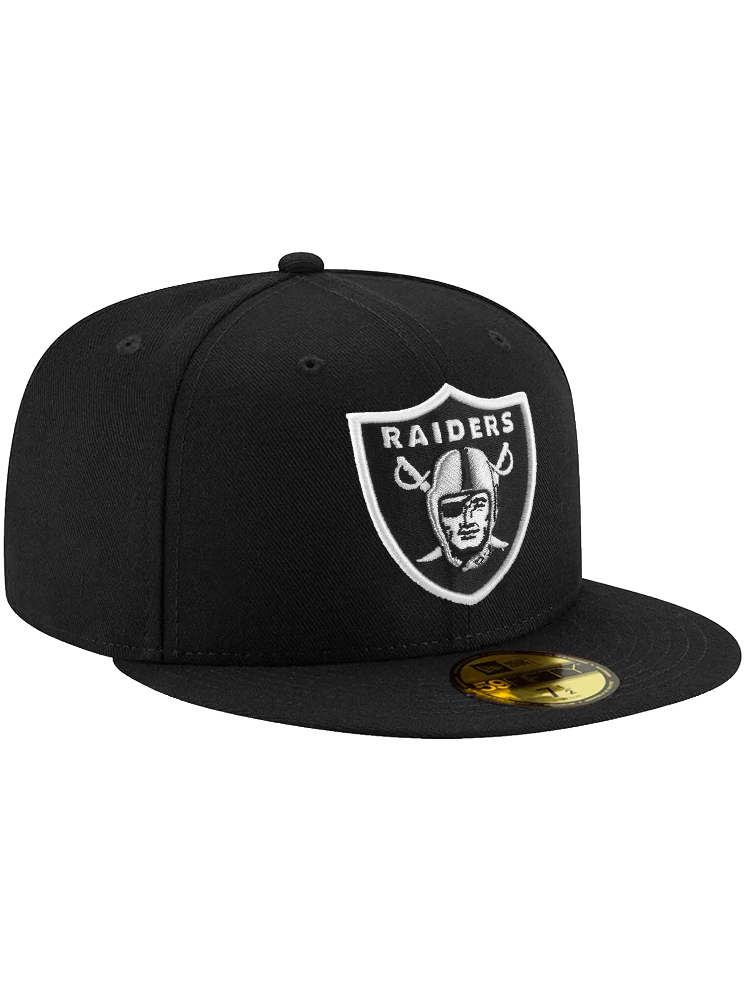 Las Vegas Raiders New Era NFL Team 59FIFTY Fitted Hat - Black