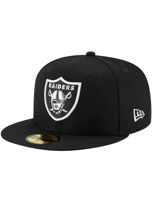 Las Vegas Raiders New Era NFL Team 59FIFTY Fitted Hat - Black