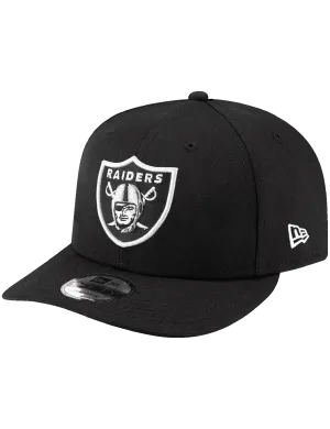 Las Vegas Raiders New Era NFL Team 9FIFTY Pre-Curved Snapback Hat - Black
