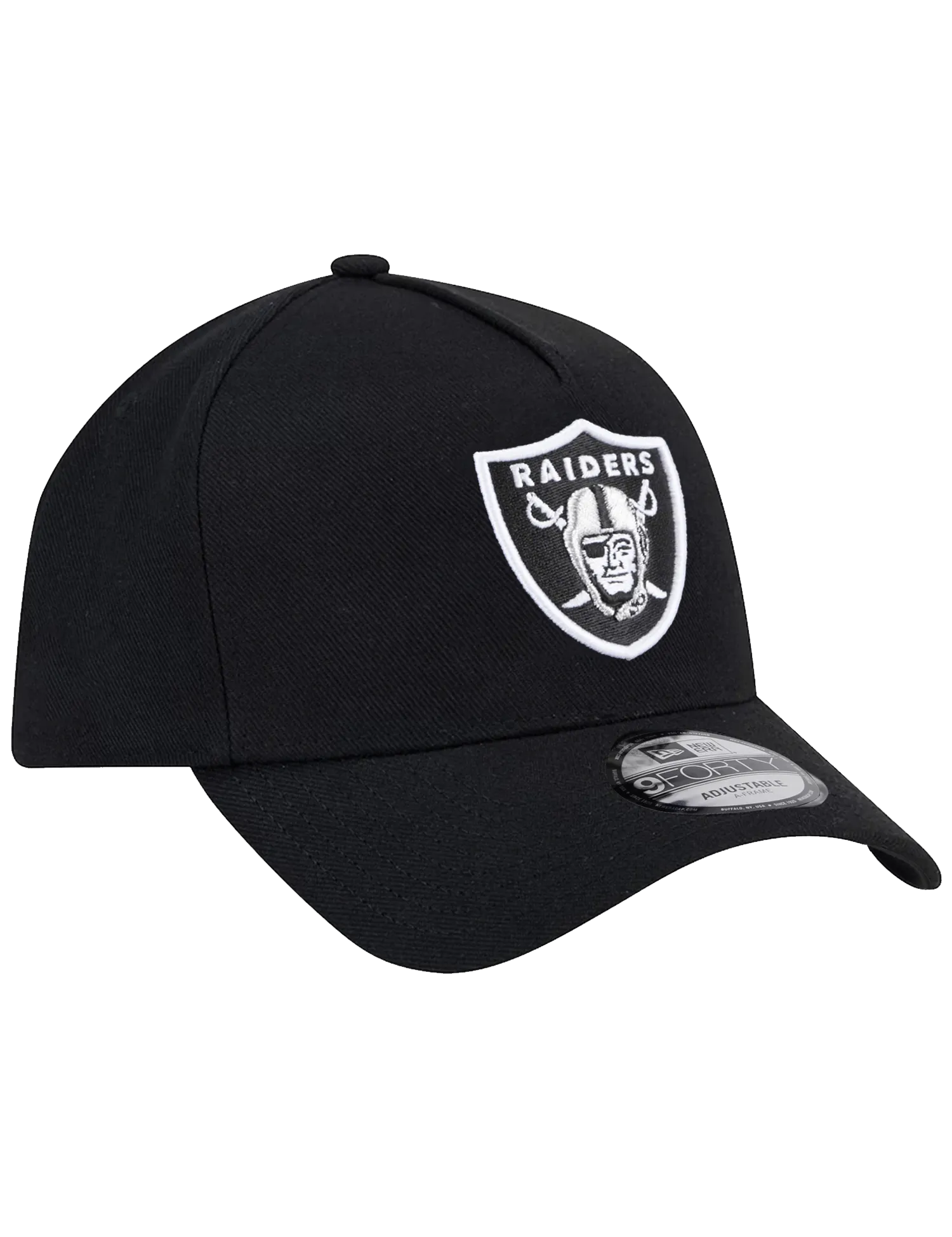 Las Vegas Raiders New Era NFL Team 9FORTY A-Frame Snapback Hat - Black