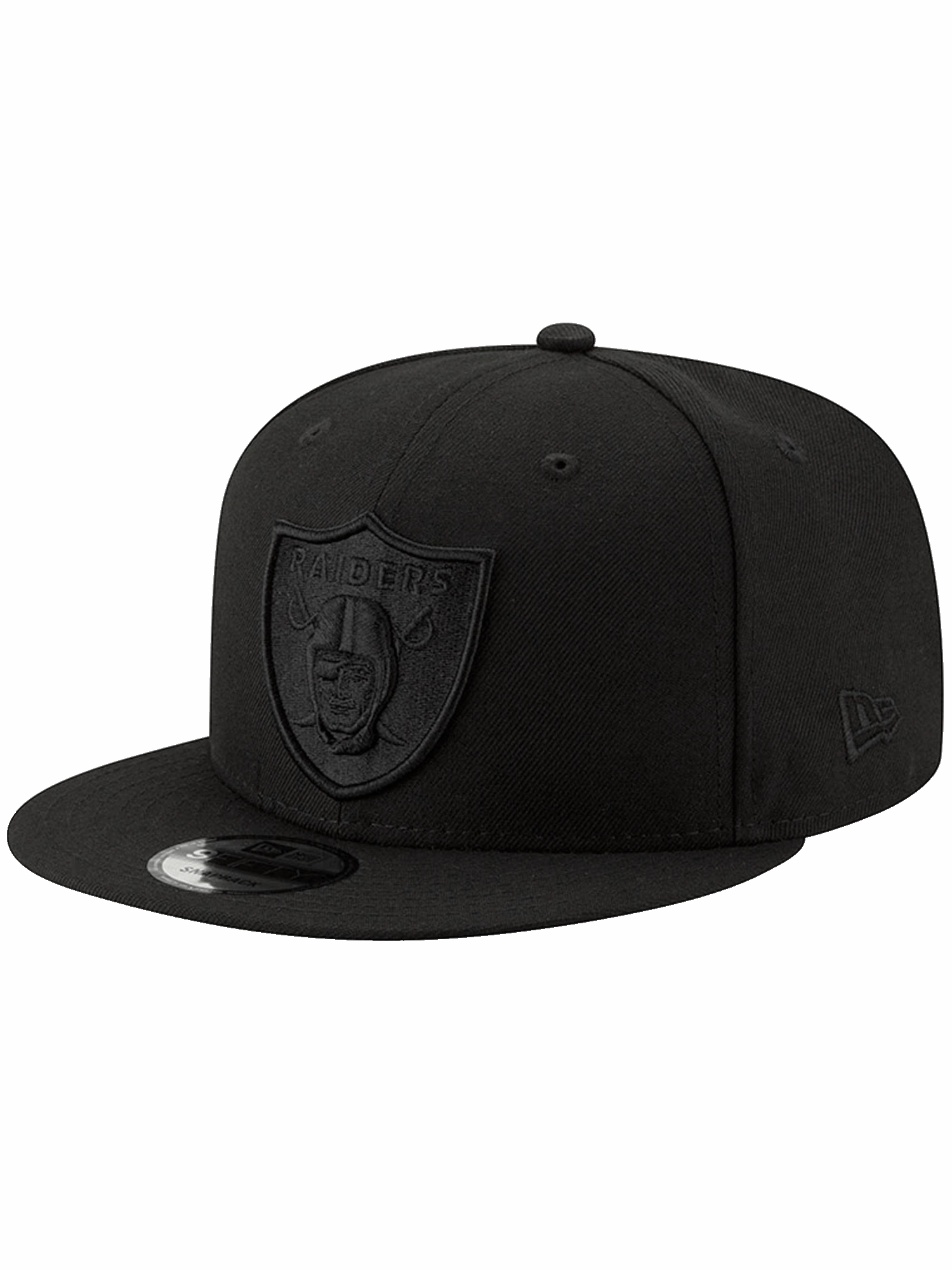 Las Vegas Raiders New Era NFL Black On Black 9FIFTY Snapback Hat