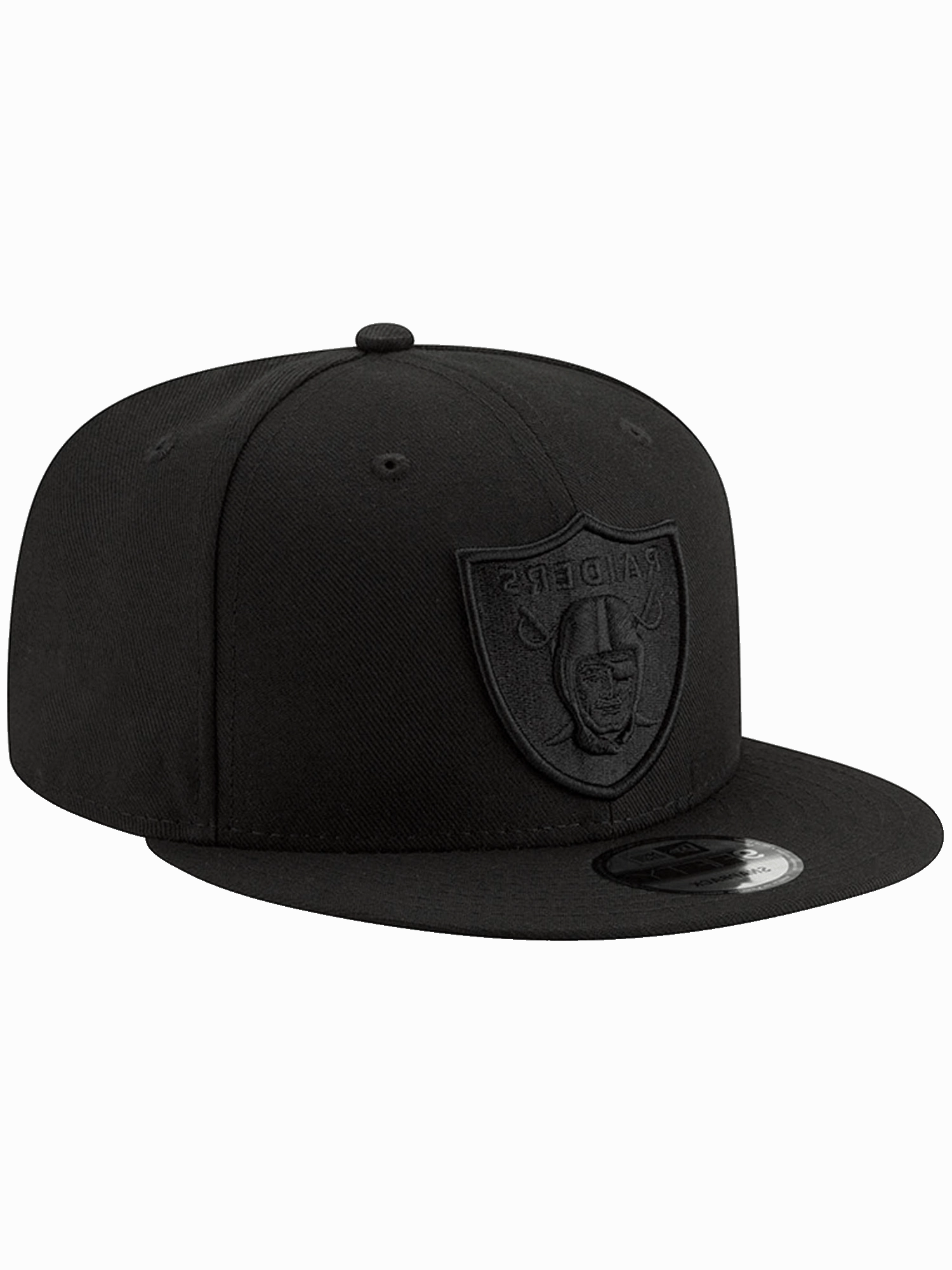 Las Vegas Raiders New Era NFL Black On Black 9FIFTY Snapback Hat