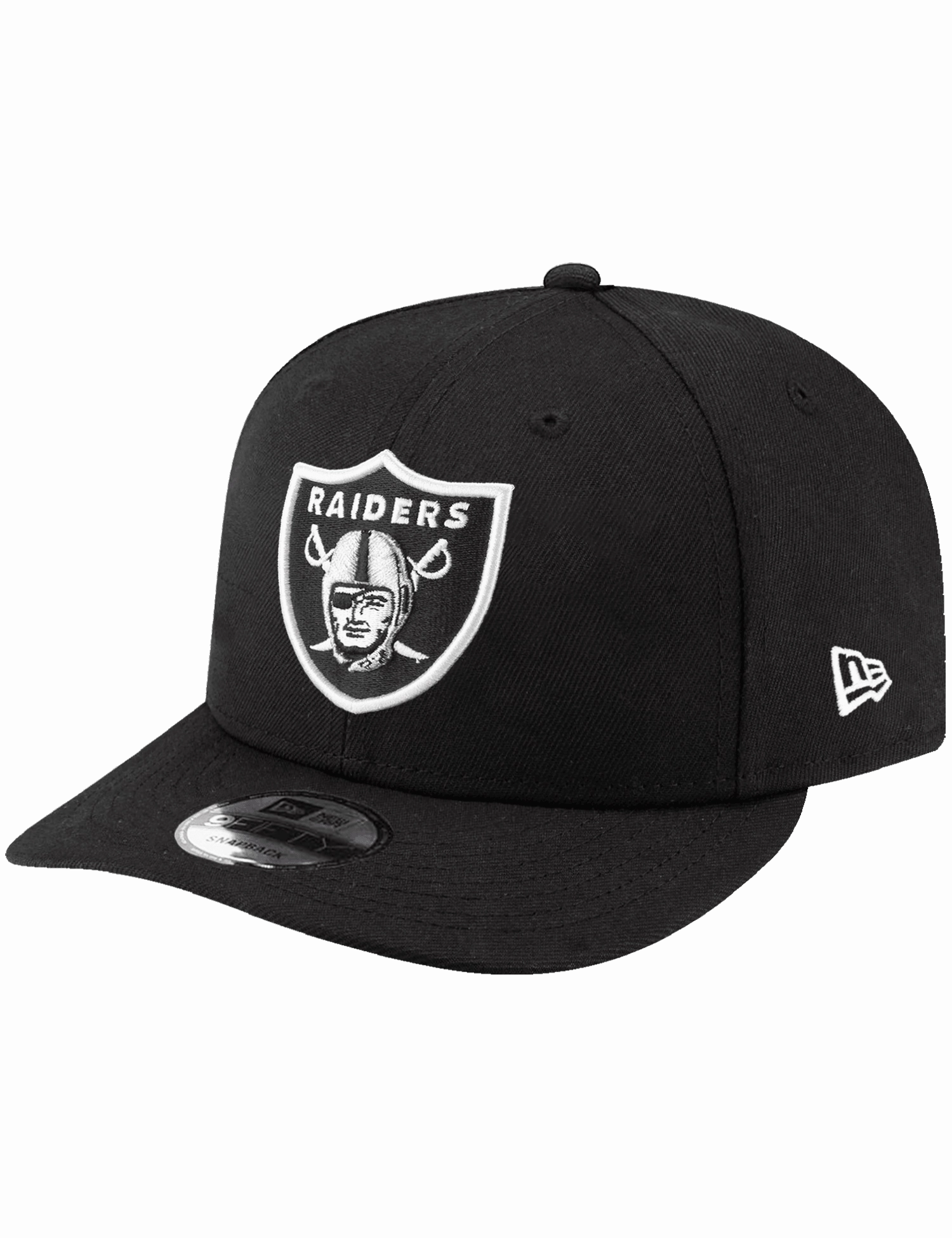 Las Vegas Raiders New Era NFL Team 9FIFTY Pre-Curved Snapback Hat - Black