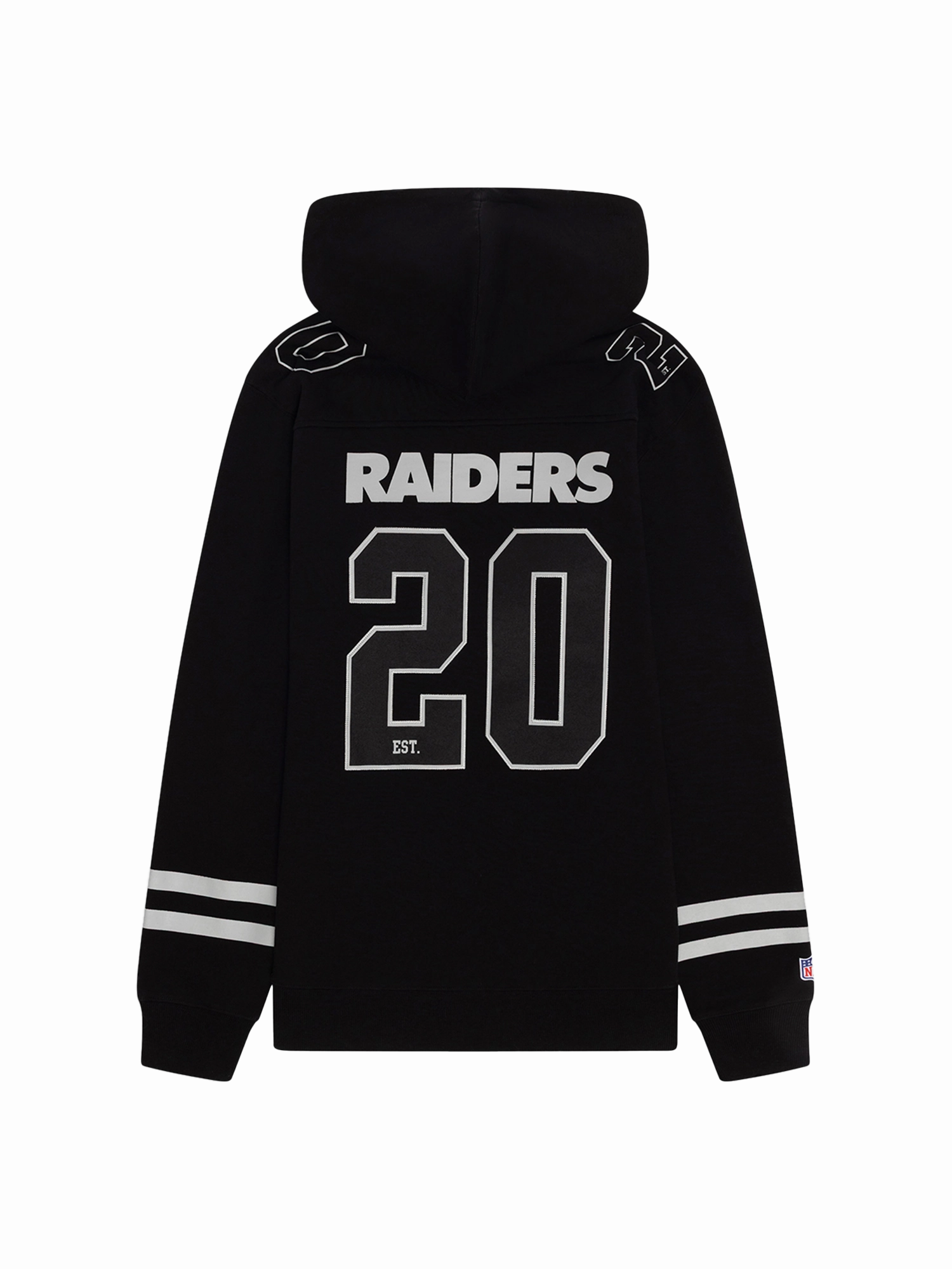 Las Vegas Raiders NFL Foundation Panel Hoodie Jumper - Black