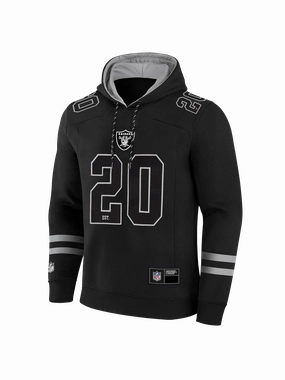 Las Vegas Raiders NFL Foundation Panel Hoodie Jumper - Black