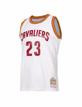 LeBron James Cleveland Cavaliers Mitchell & Ness NBA 2015 Swingman Jersey - White