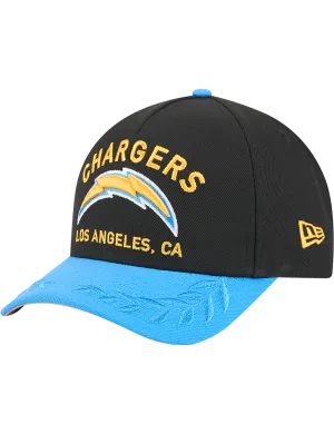 Los Angeles Chargers New Era NFL 25 Draft 9FORTY M-Crown Snapback Hat - Black