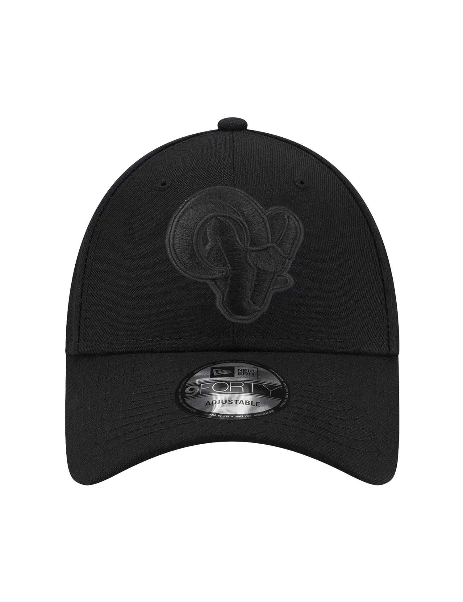 Los Angeles Rams New Era NFL Black On Black 9FORTY Snapback Hat