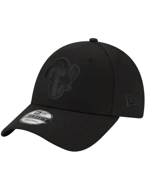 Los Angeles Rams New Era NFL Black On Black 9FORTY Snapback Hat
