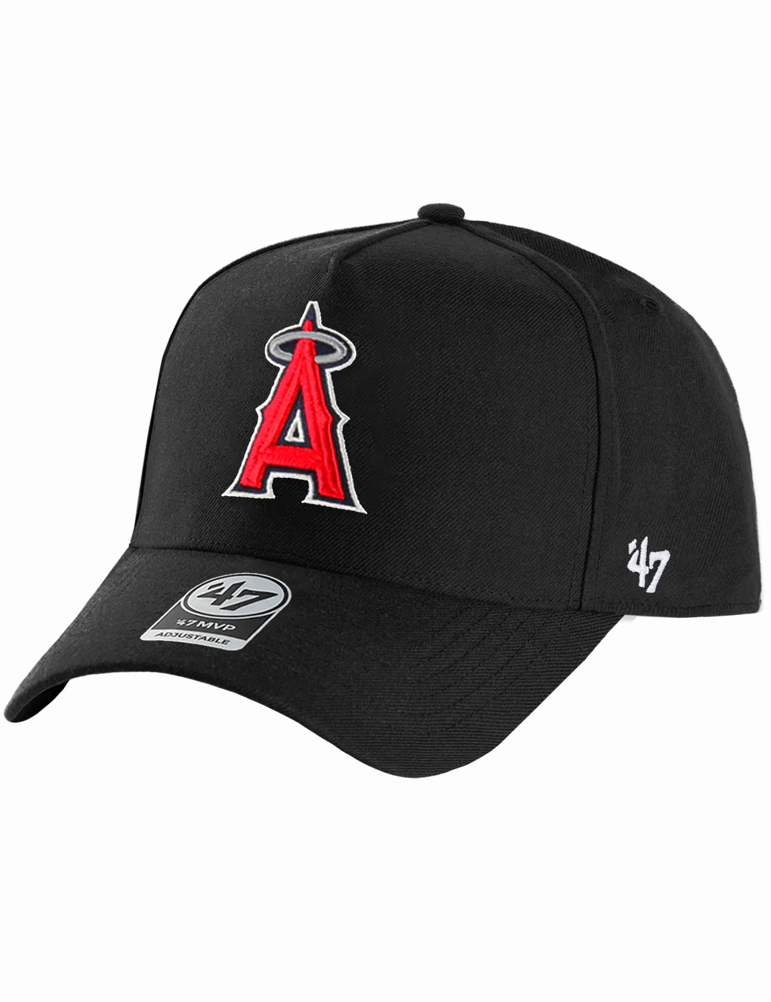 Los Angeles Angels '47 MLB Team MVP DT Snapback Hat - Black