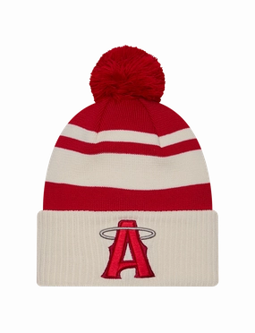 Los Angeles Angels New Era MLB City Connect Knit Beanie - Red