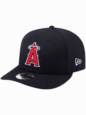 Los Angeles Angels New Era MLB Team Pre-Curved 9FIFTY Snapback Hat - Navy