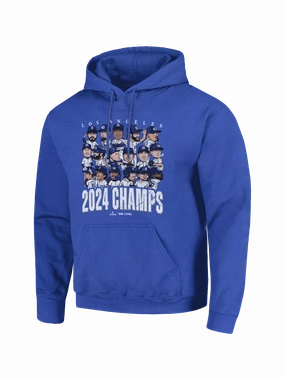 Los Angeles Dodgers 500 Level MLB 24 Champions Group Hoodie Jumper - Blue