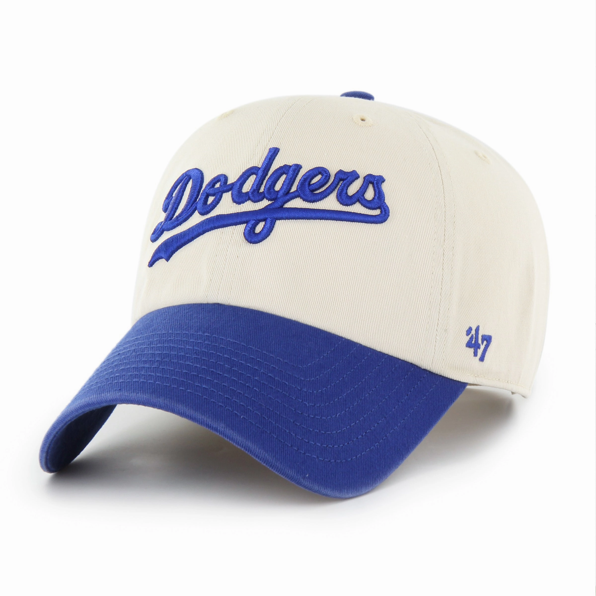 LOS ANGELES DODGERS COOPERSTOWN BALLPARK SCRIPT SHOT '47 CLEAN UP