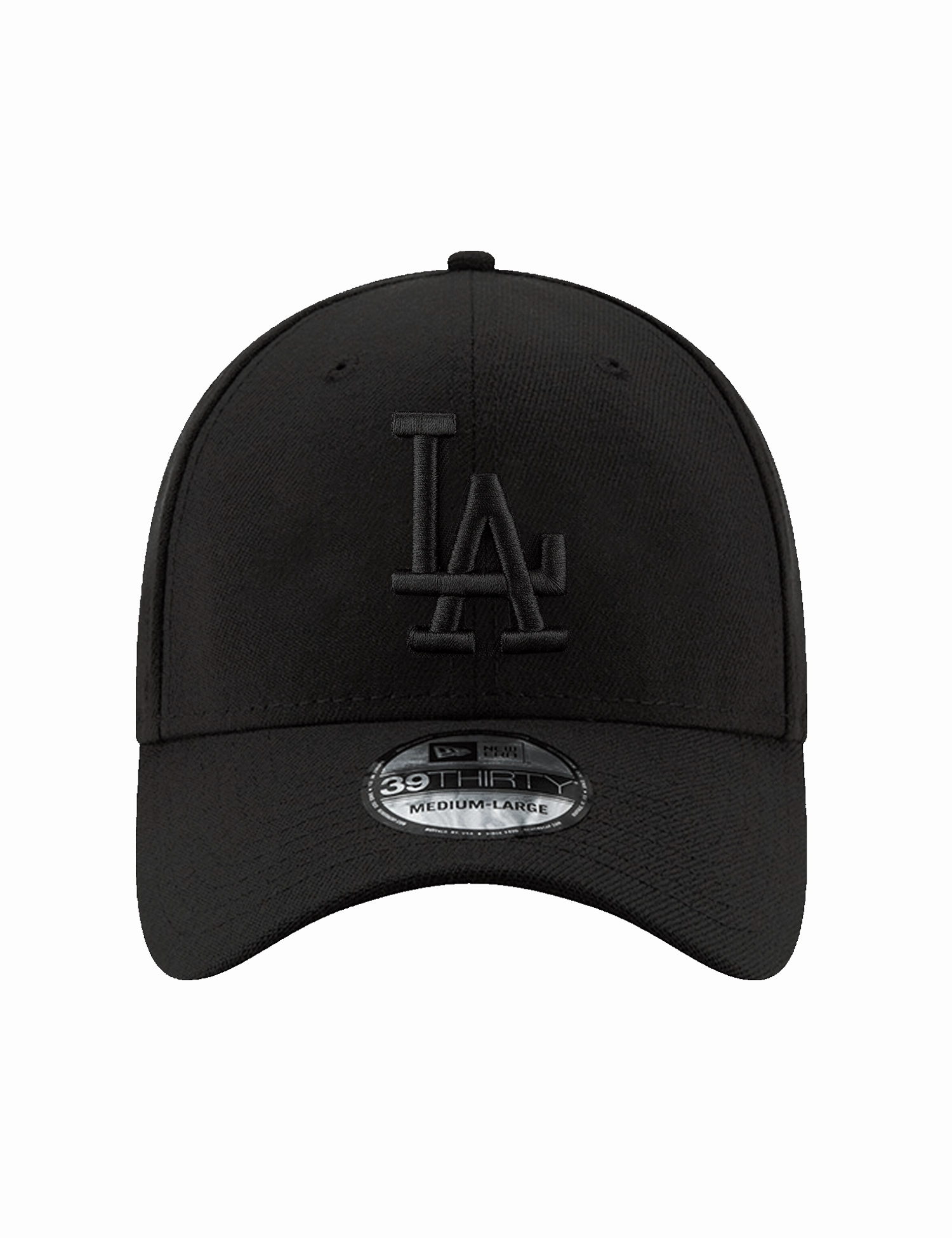 Los Angeles Dodgers New Era MLB Black On Black 39THIRTY Stretch-Fit Hat